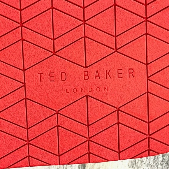 Ted Baker Sauldi 2 Slides Rubber Soles White Red Flamingo Men's Size US13/EUR46. - Picture 9 of 12